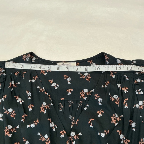 Madewell Petite Challis Sophia Mini Dress is Woodland Floral Size Small - Picture 10 of 15